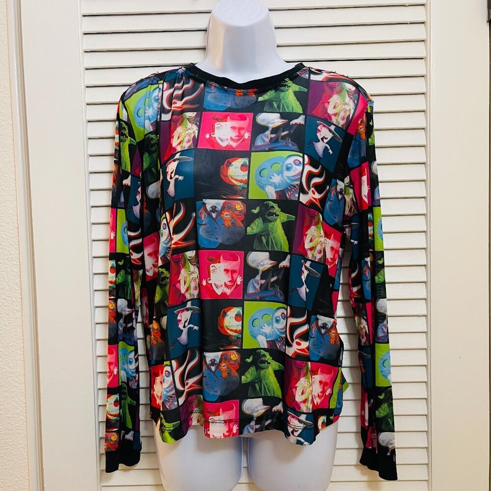 Nightmare Before Christmas Sheer Mesh Top XS